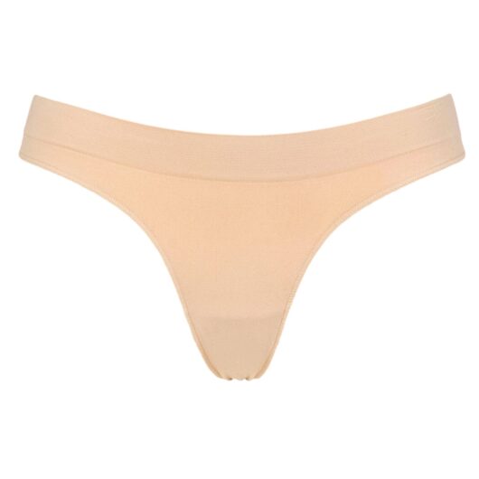 Women's 1 Pack Ambra Bare Essentials G String Underwear Rose Beige UK 12-14