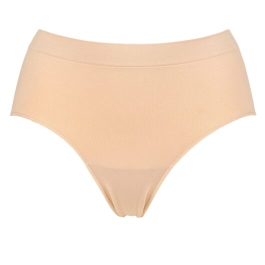 Women's 1 Pack Ambra Bare Essentials Midi Brief Underwear Rose Beige UK 10-12