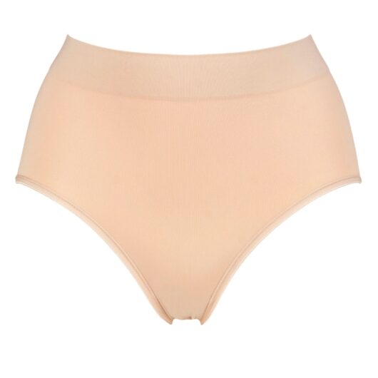 Women's 1 Pack Ambra Powerlite Full Brief Underwear Rose Beige UK 14-16