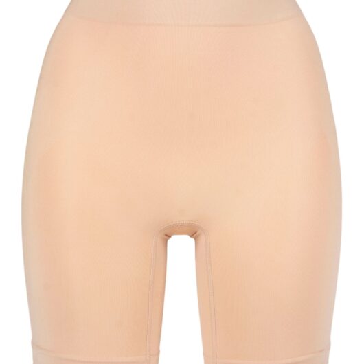 Women's 1 Pack Ambra Powerlite Thigh Shaper Short Underwear Rose Beige UK 10-12