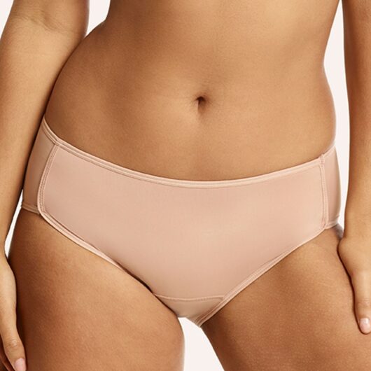 Women's 1 Pack Love Luna Period Midi Briefs Beige 6-8 Ladies