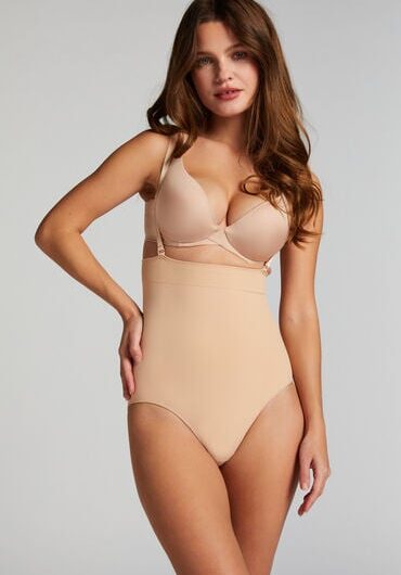 Hunkemöller Seamless Enhancing High Waisted Knickers Beige