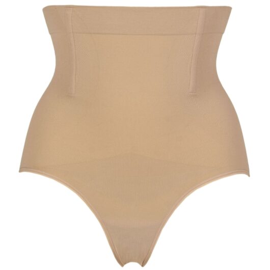 Women's 1 Pack Ambra It's a Cinch Hi Waist Full Brief Rose Beige 10-12 UK