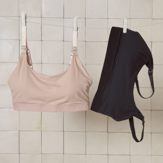 Pack of 2 nursing clothes bras beige