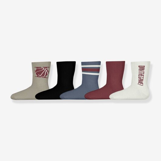 Pack of 5 pairs of NAME IT NKMVAKS socks for boys beige